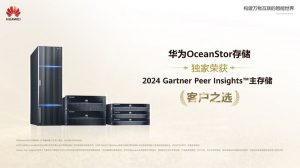 華為獨(dú)家榮獲2024年Gartner Peer Insights™主存儲(chǔ)全球“客戶之選”